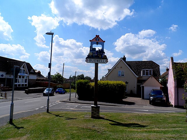 Burwell village sign